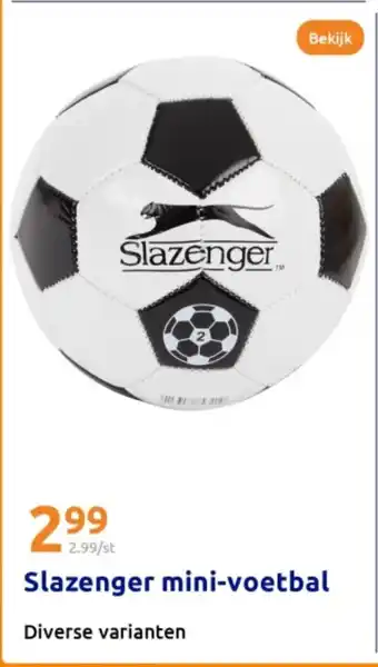 Action Slazenger mini voetbal aanbieding