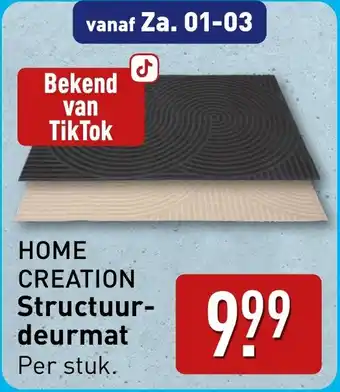 ALDI Home Creation Structuur Deurmat aanbieding