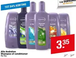 Coop Alle Andrélon Shampoo of conditioner aanbieding