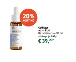 Mooi parfumerie Collistar Attivi Puri aanbieding