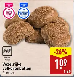 ALDI Vezelrijke volkorenbollen aanbieding