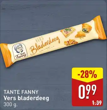 ALDI Tante Fanny Vers bladerdeeg aanbieding