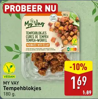 ALDI My Vay Tempehblokjes aanbieding