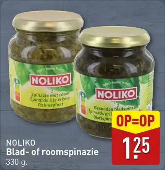 ALDI Noliko Blad of roomspinazie aanbieding