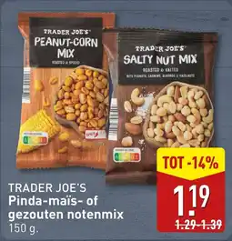 ALDI Trader Joe's Pinda maïs of gezouten notenmix aanbieding