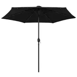 Praxis vidaXL Tuinparasol - 270 x 236 cm - zwart - ø38mm paal - uv aanbieding