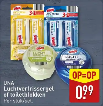 ALDI Una Luchtverfrissergel of toiletblokken aanbieding