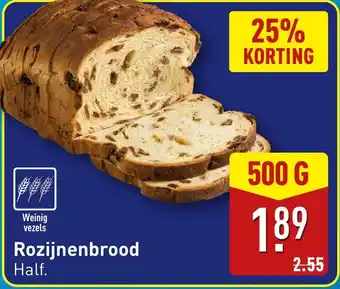 ALDI Rozijnenbrood aanbieding