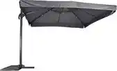 Praxis Zweefparasol Virgo Grijs 300 x 300 cm - inclusief kruisvoet aanbieding