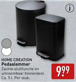 ALDI HOME CREATION Pedaalemmer aanbieding