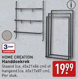 ALDI HOME CREATION Handdoekrek aanbieding