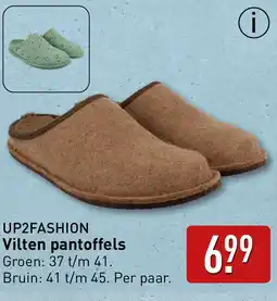 ALDI UP2FASHION Vilten pantoffels aanbieding