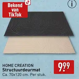 ALDI HOME CREATION Structuurdeurmat aanbieding