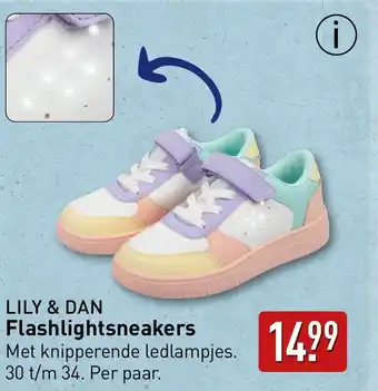 ALDI LILY & DAN Flashlightsneakers aanbieding