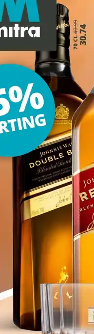 Mitra Johnnie walker  double black aanbieding