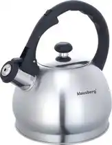 Bol.com Klausberg 7042 - Fluitketel - o.a. inductie - RVS - 1.8 Liter aanbieding