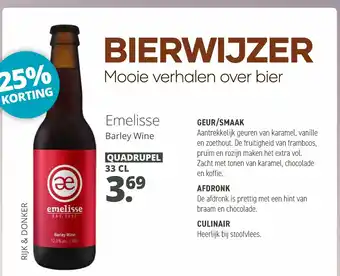 Mitra Emelisse Barley Wine aanbieding