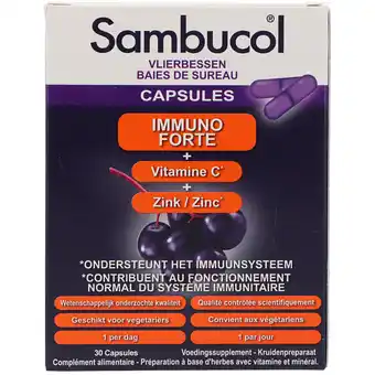 Holland & Barrett Sambucol Immuno Forte (30 Capsules) aanbieding