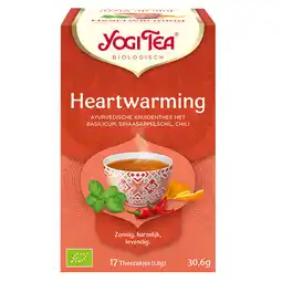 Holland & Barrett Yogi Tea Heartwarming Bio (17 Theezakjes) aanbieding