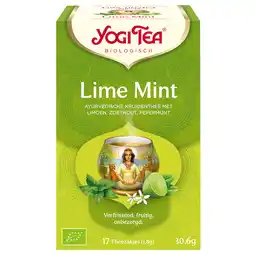 Holland & Barrett Yogi Tea Lime Mint Bio (17 Theezakjes) aanbieding