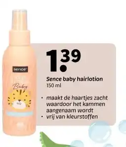 Wibra Sence baby hairlotion 150 ml aanbieding