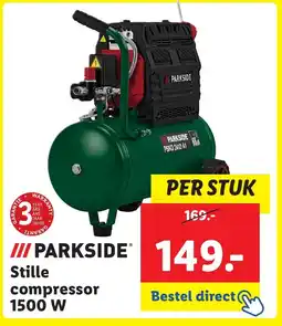 Lidl Stille compressor 1500 W aanbieding