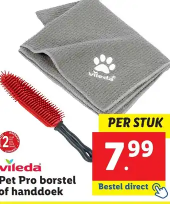 Lidl Pet Pro borstel of handdoek aanbieding