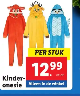 Lidl Kinder onesie aanbieding