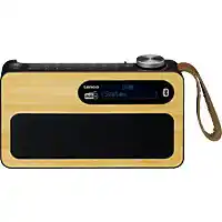 MediaMarkt LENCO PDR-040BAMBOO BK DAB+/FM radio Bluetooth Zwart aanbieding