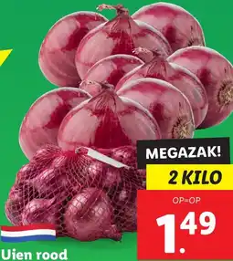 Lidl Uien rood aanbieding