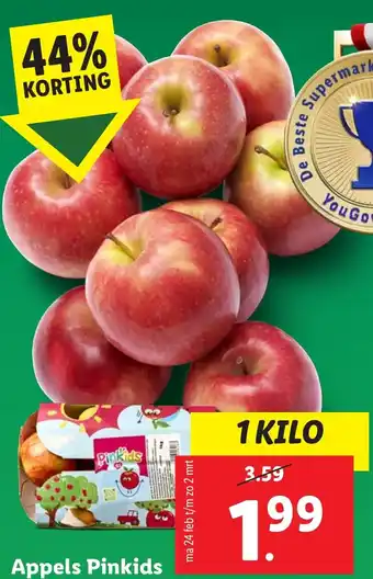 Lidl Appels Pinkids aanbieding