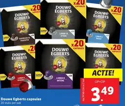 Lidl Douwe Egberts capsules aanbieding