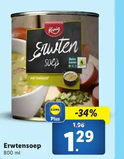 Lidl Erwtensoep aanbieding