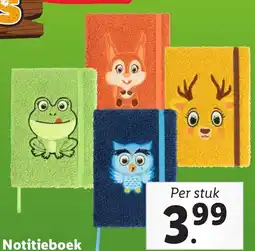 Lidl Notitieboek aanbieding