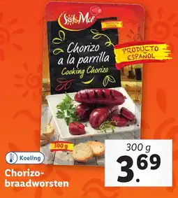 Lidl Chorizo braadworsten aanbieding