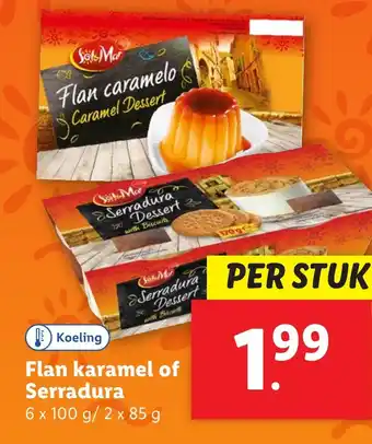 Lidl Flan karamel of Serradura aanbieding