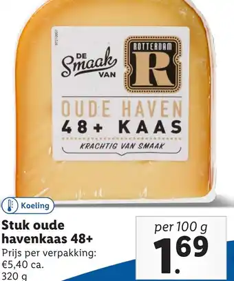 Lidl Stuk oude havenkaas 48+ aanbieding