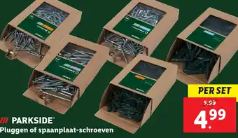 Lidl Pluggen of spaanplaat-schroeven aanbieding