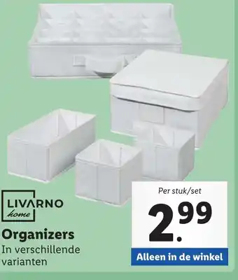 Lidl Organizers aanbieding