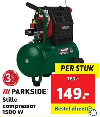 Lidl Stille compressor 1500 W aanbieding