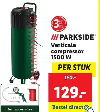 Lidl Verticale compressor 1500 W aanbieding