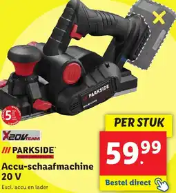 Lidl Accu-schaafmachine 20V aanbieding