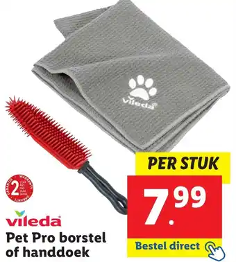 Lidl Pet Pro borstel of handdoek aanbieding