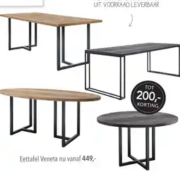 Pronto wonen Eettafel Veneta aanbieding