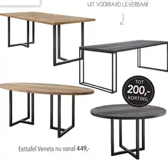 Pronto wonen Eettafel Veneta aanbieding