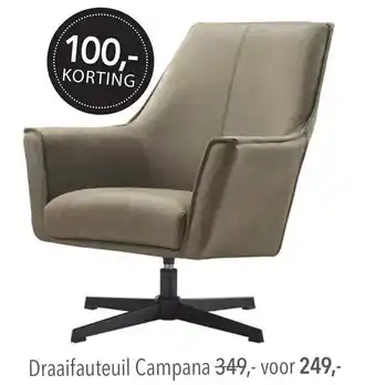 Pronto wonen Draaifauteuil Campana aanbieding