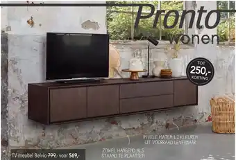 Pronto wonen TV-meubel Belvio aanbieding