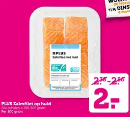 Coop PLUS Zalmfilet op huid aanbieding