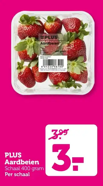 Coop PLUS Aardbeien aanbieding