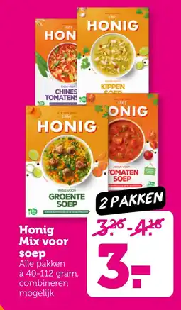 Coop Honig Mix voor soep aanbieding